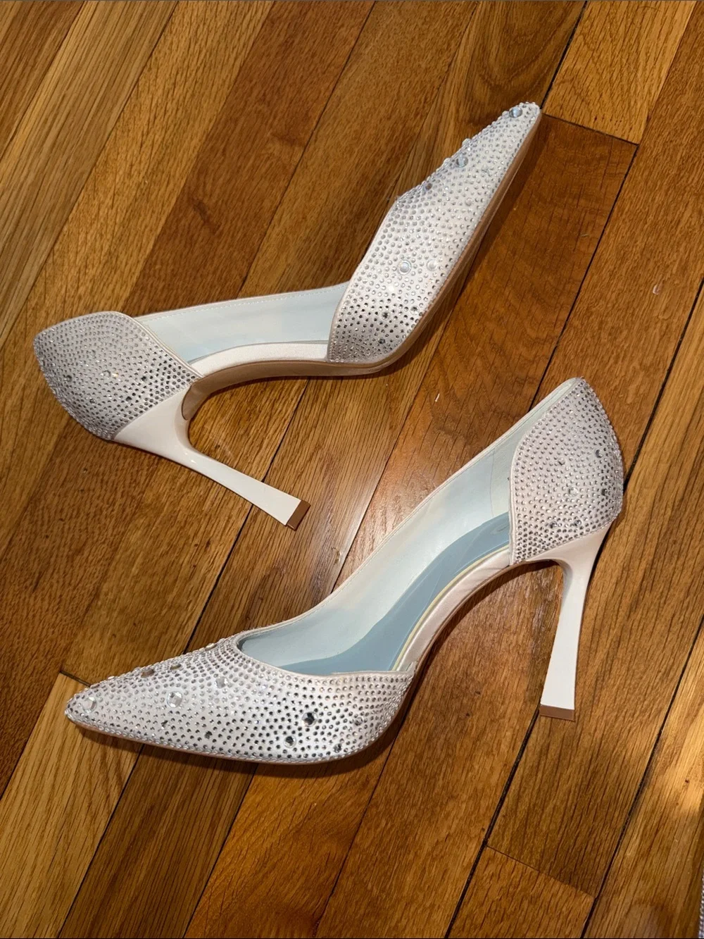 Mix No. 6 Glitter Pointed Flats & Silver Rhinestone Slide Sandals - Picture 2 of 6